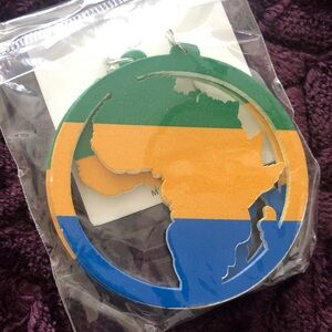 Colorful Africa Map Earrings